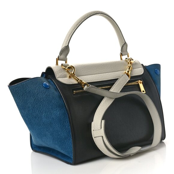 Celine Small Trapeze Bag Tricolour Calfskin/Nubuck - Picture 2 of 3